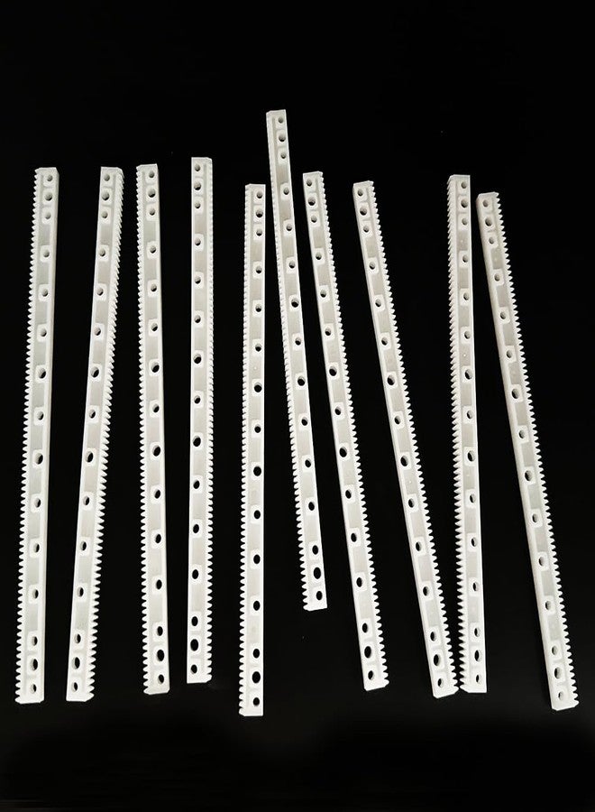 URIMPAVIDO 10PCS 0.5 Module Plastic Gear Plastic Connecting Rod Long Strip Rack Gear Pinion Transmission Rod for DIY Model Toy RC Car Truck Parts - Image 2